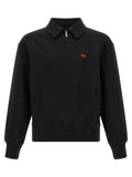 Maison Kitsuné Black Organic Cotton Sweatshirt