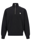 Sweat-shirt Maison Kitsuné en coton biologique noir