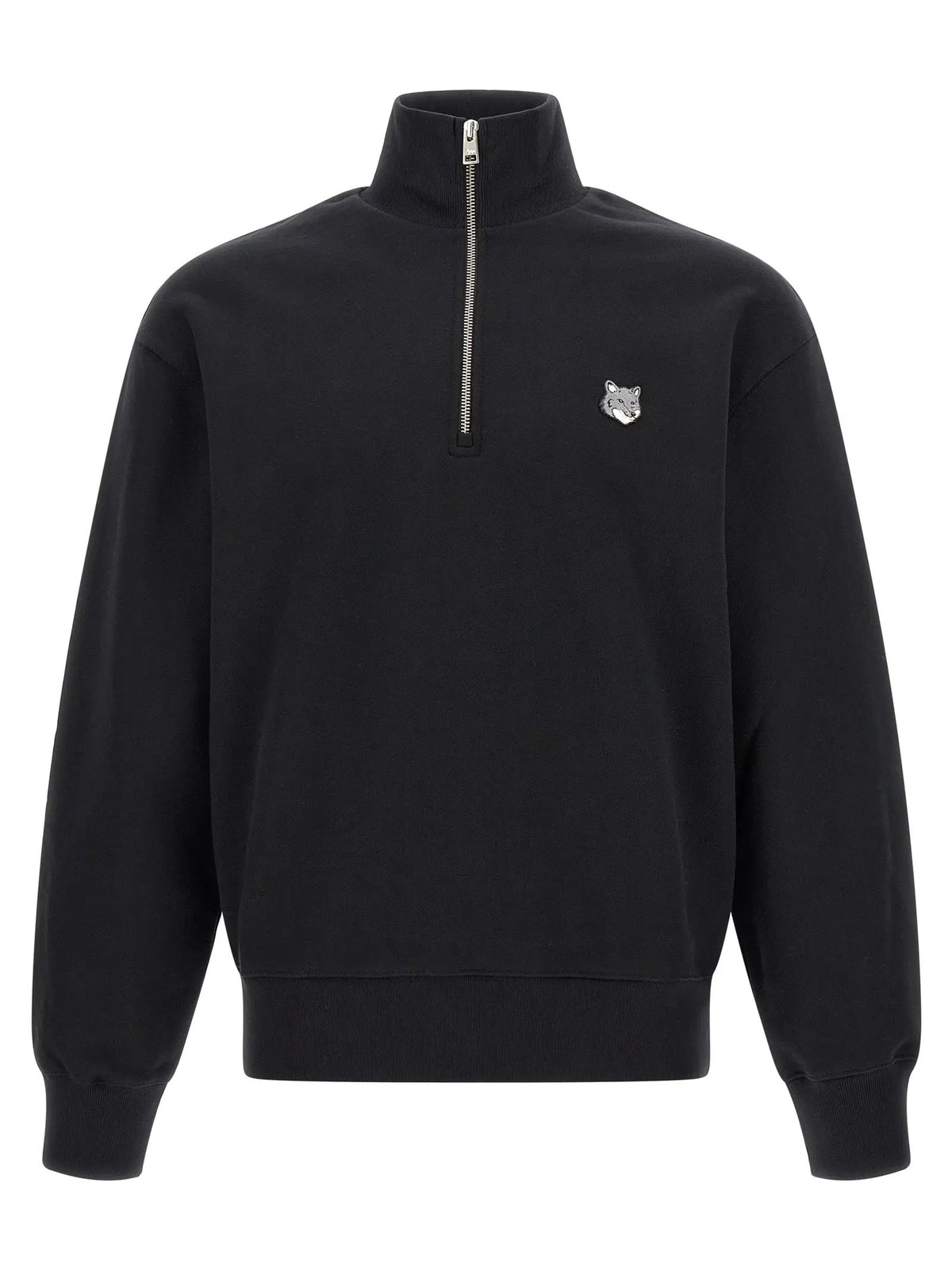 Sweat-shirt Maison Kitsuné en coton biologique noir