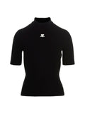 Courrèges Bicolor Viscose Cardigan