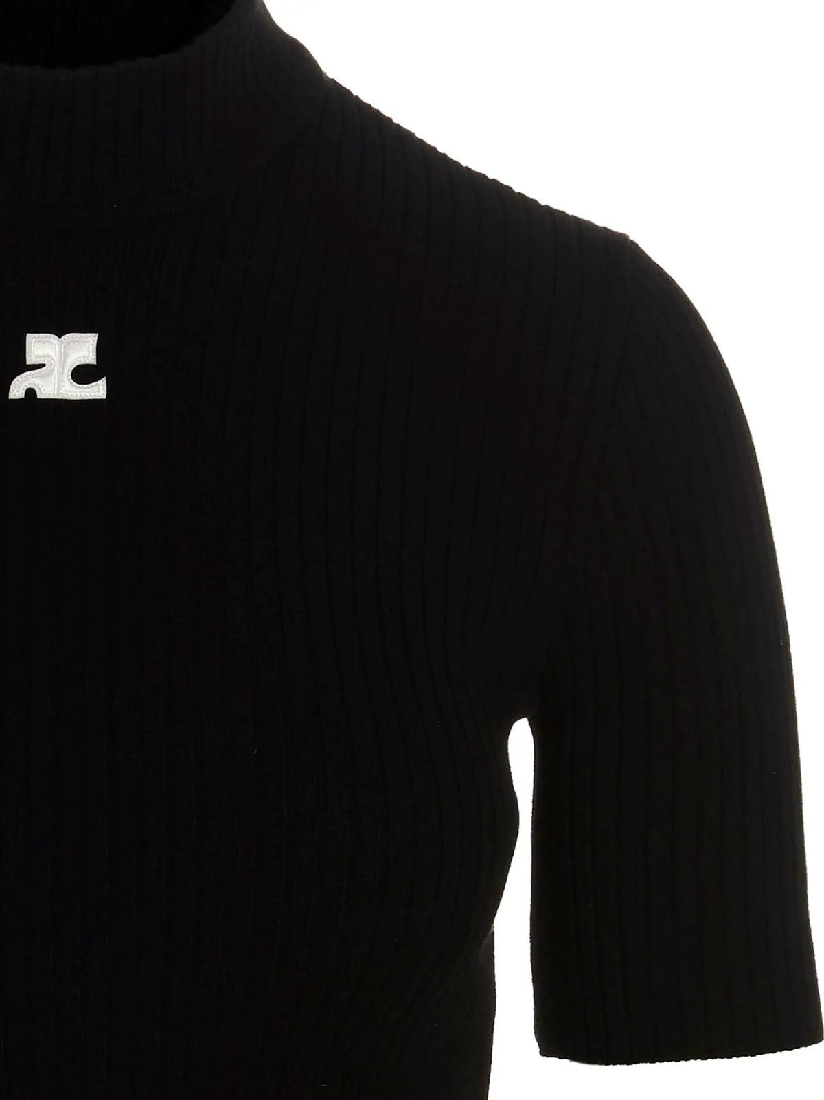 Courrèges Bicolor Viscose Cardigan