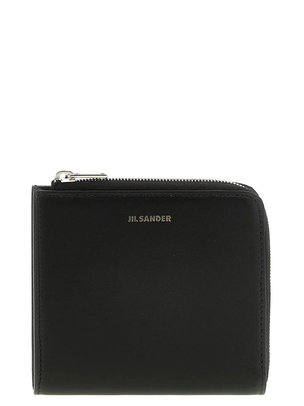 Portefeuille Jil Sander en cuir de veau noir