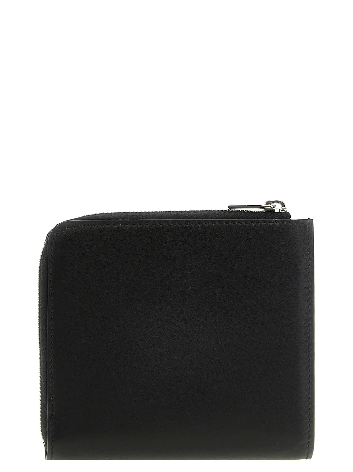 Portefeuille Jil Sander en cuir de veau noir