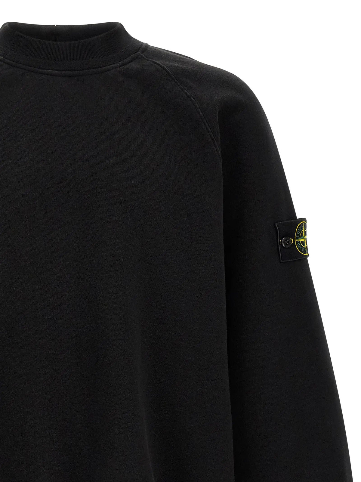 Stone Island Black Cotton Sweatshirt