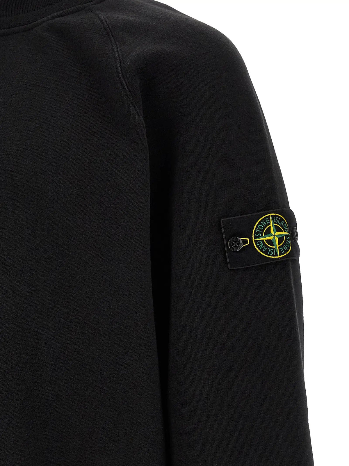 Stone Island Black Cotton Sweatshirt