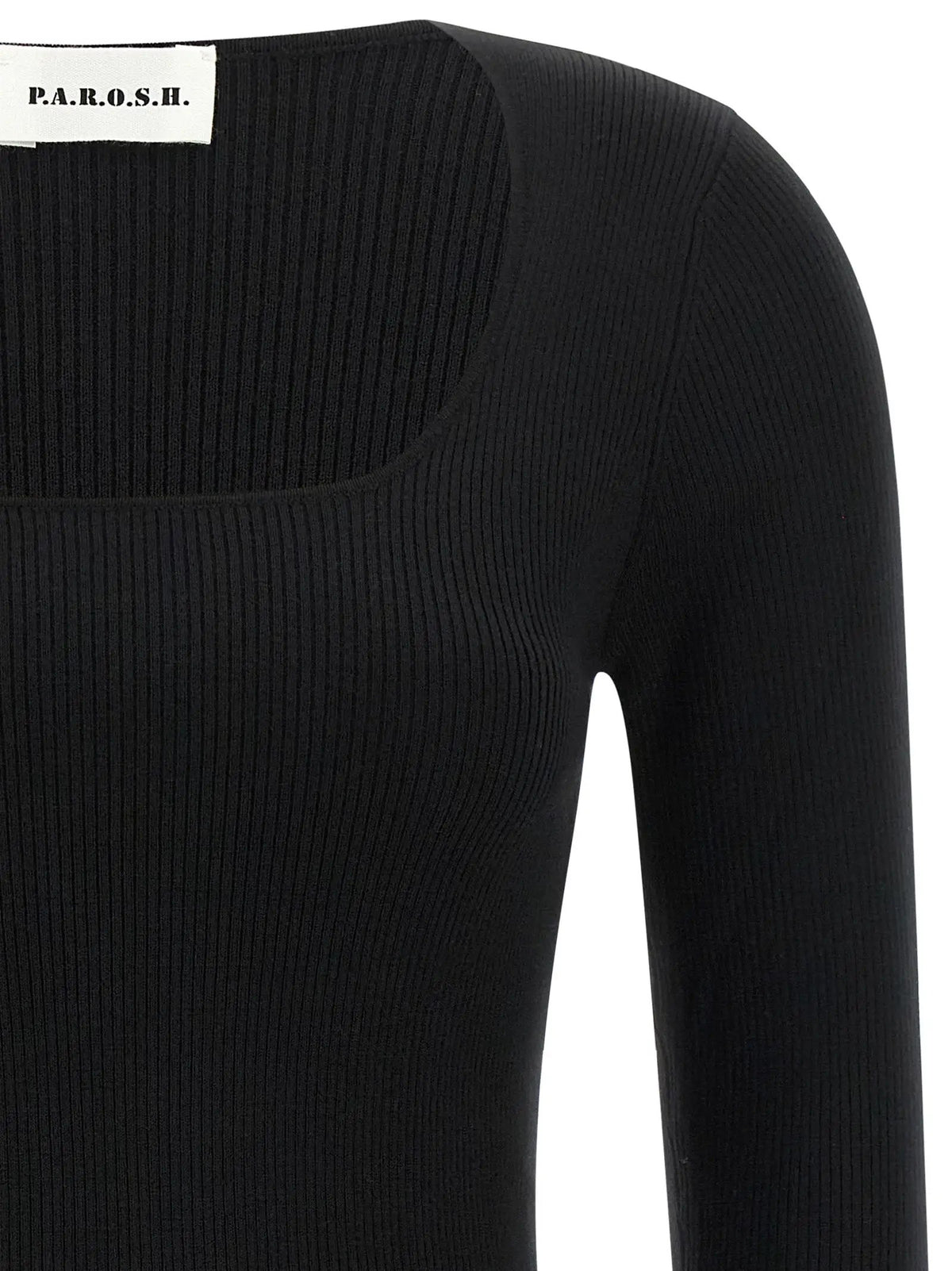 P.A.R.O.S.H. Black Wool Cardigan