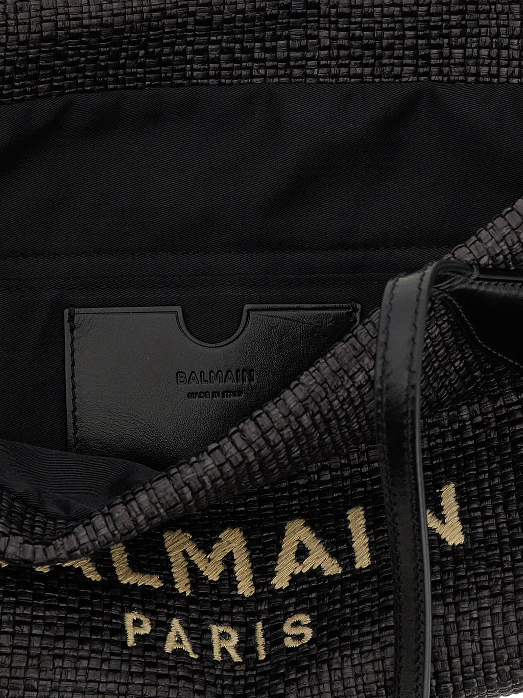 Sac fourre-tout Balmain en polyamide noir