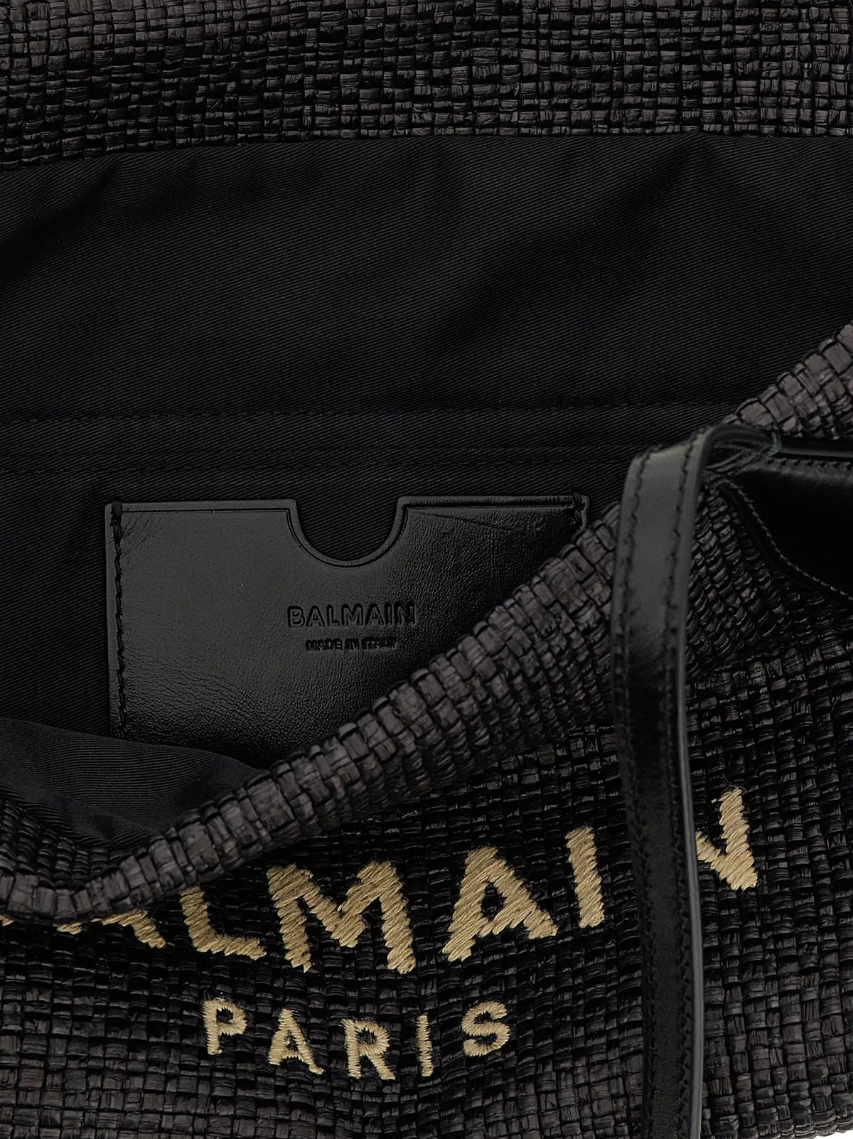 Sac fourre-tout Balmain en polyamide noir