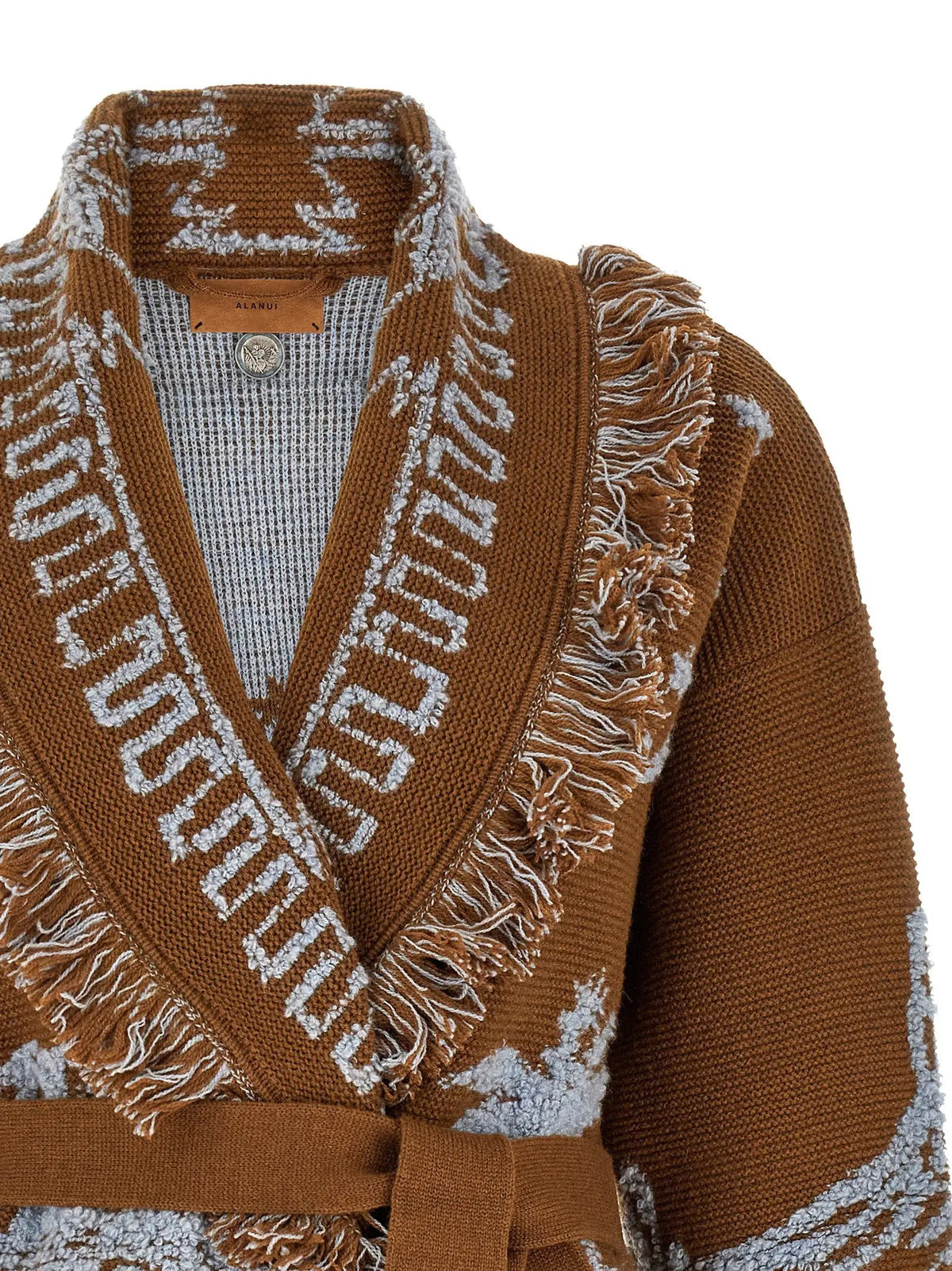 Alanui Brown Cashmere Cardigan