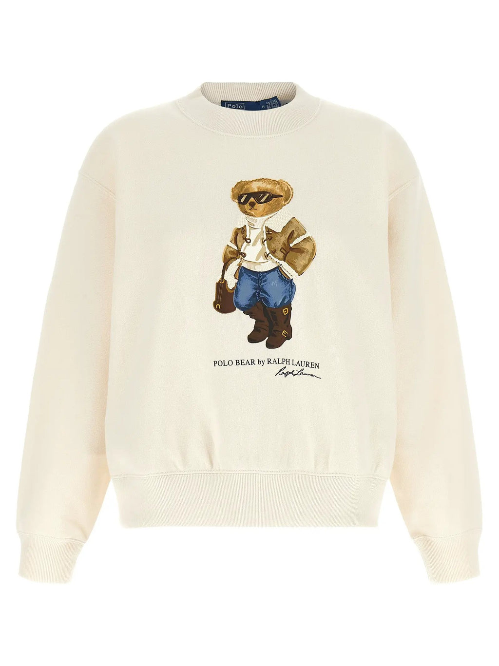 Polo Ralph Lauren Sweat-shirt en coton blanc