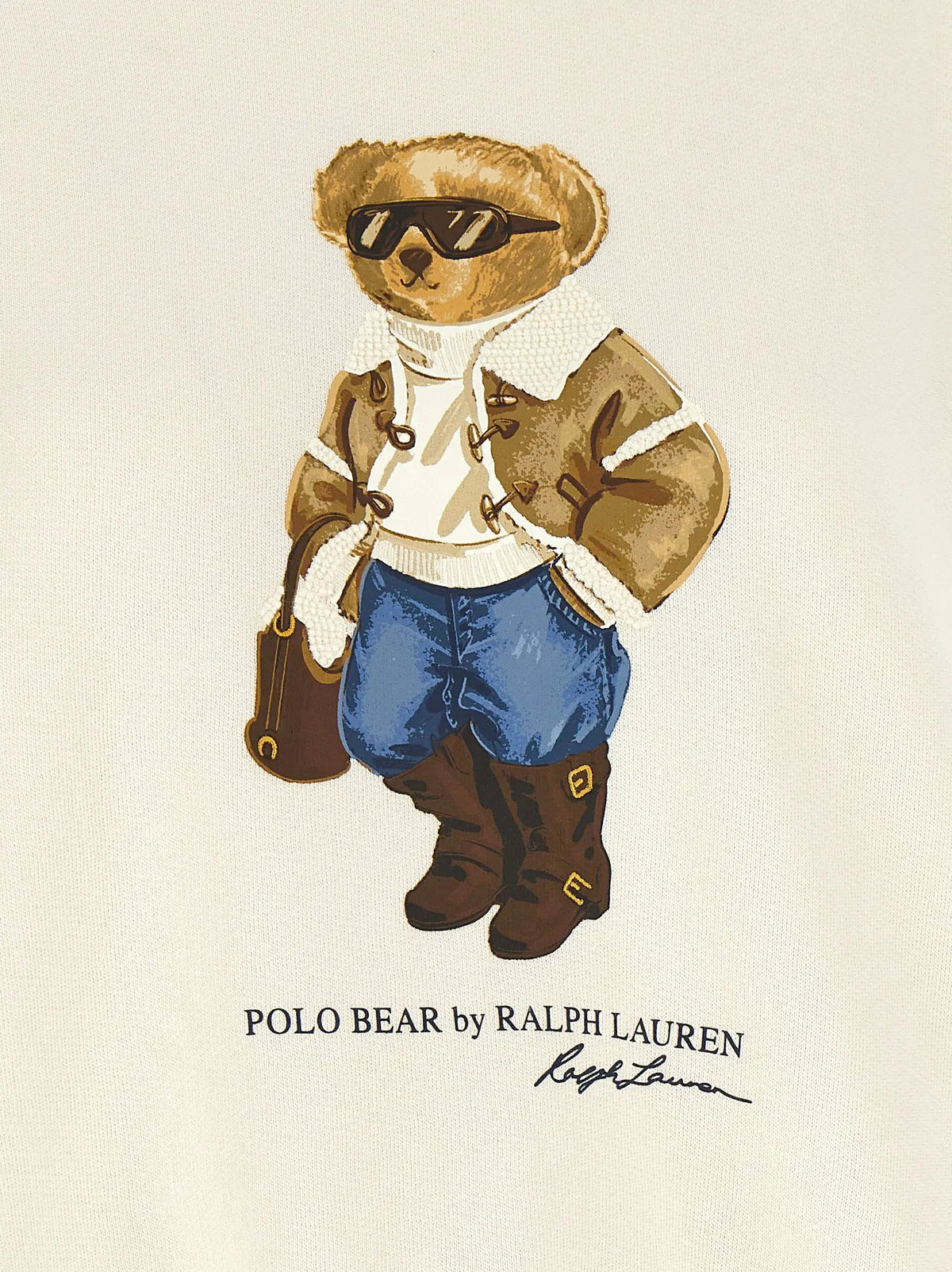 Polo Ralph Lauren Sweat-shirt en coton blanc