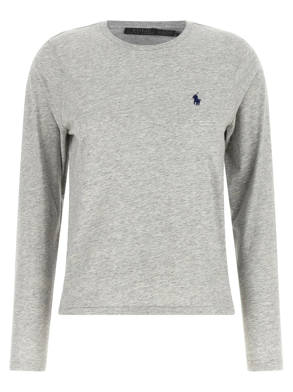T-shirt à manches longues en coton gris Polo Ralph Lauren