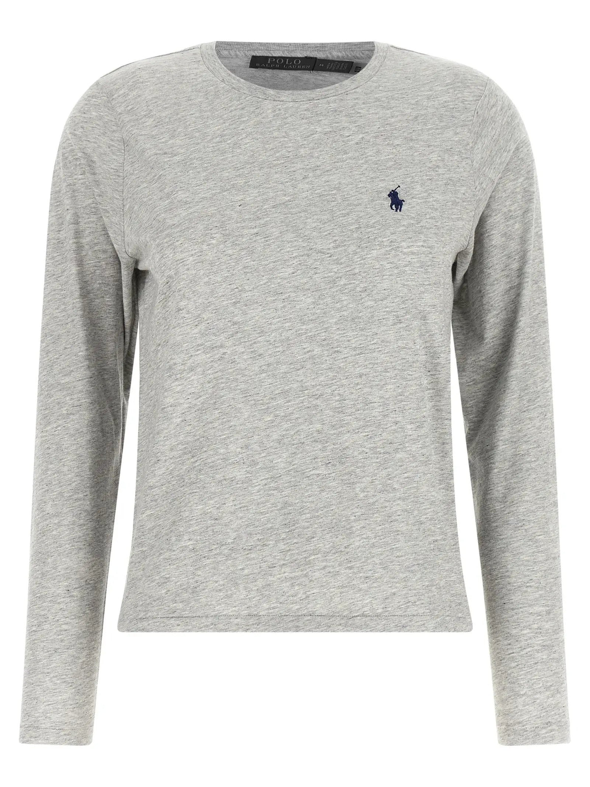 T-shirt à manches longues en coton gris Polo Ralph Lauren