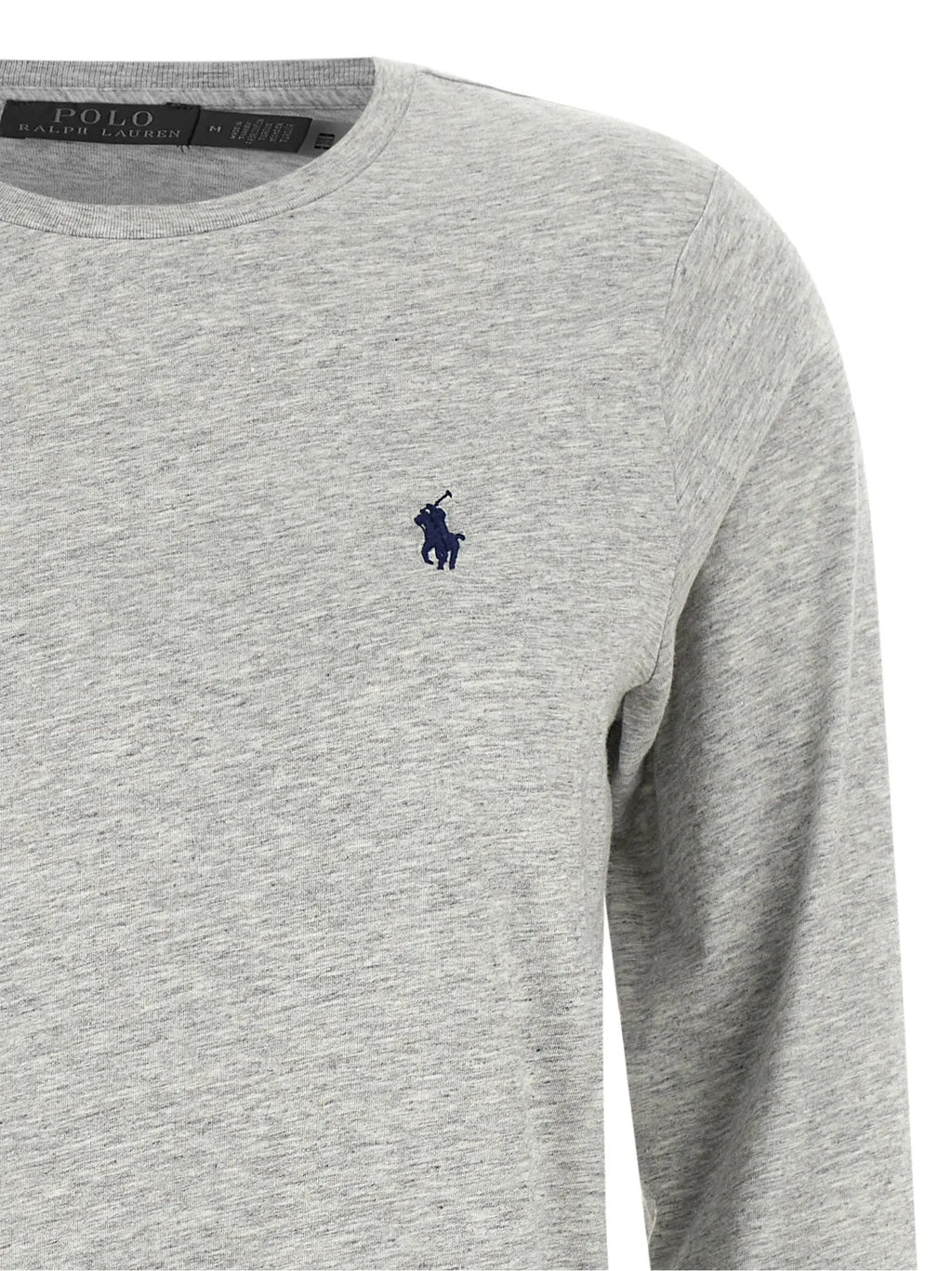 T-shirt à manches longues en coton gris Polo Ralph Lauren