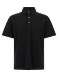 ZEGNA Black Cotton Polo Shirt