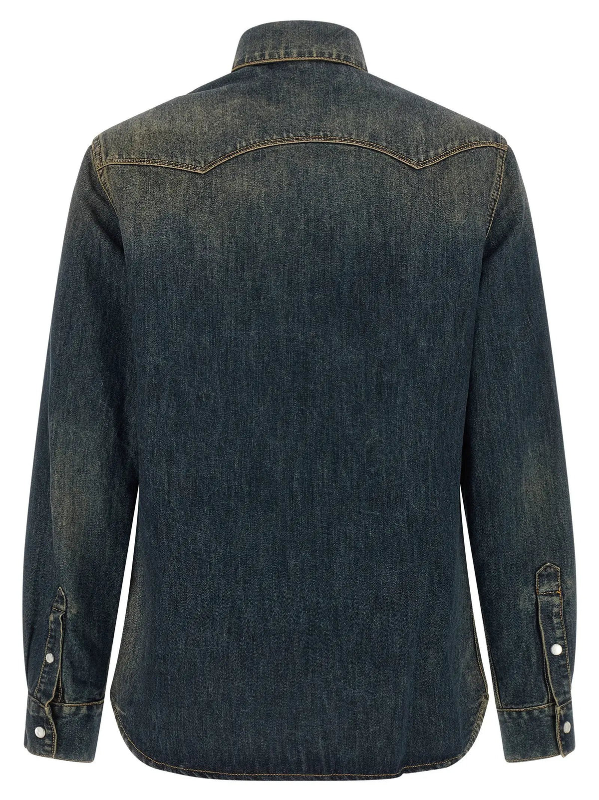 Fendi Blue Cotton Blouse