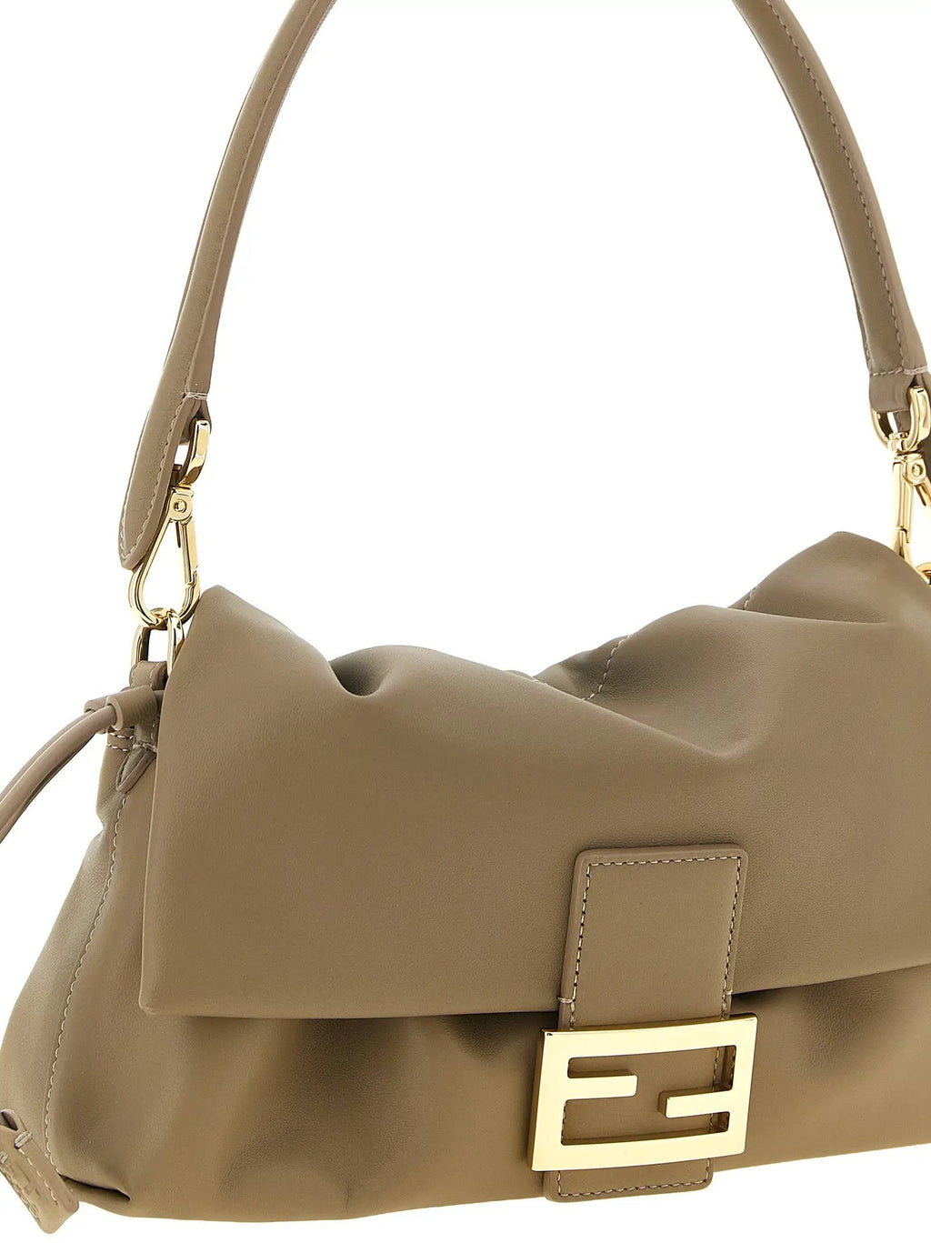 Fendi Beige Lamb Leather Handbag