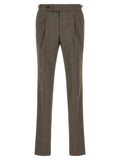 Pal Zileri Brown Wool Dress Pants
