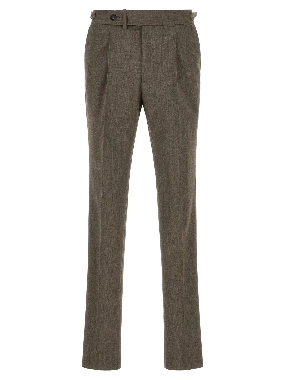 Pal Zileri Brown Wool Dress Pants