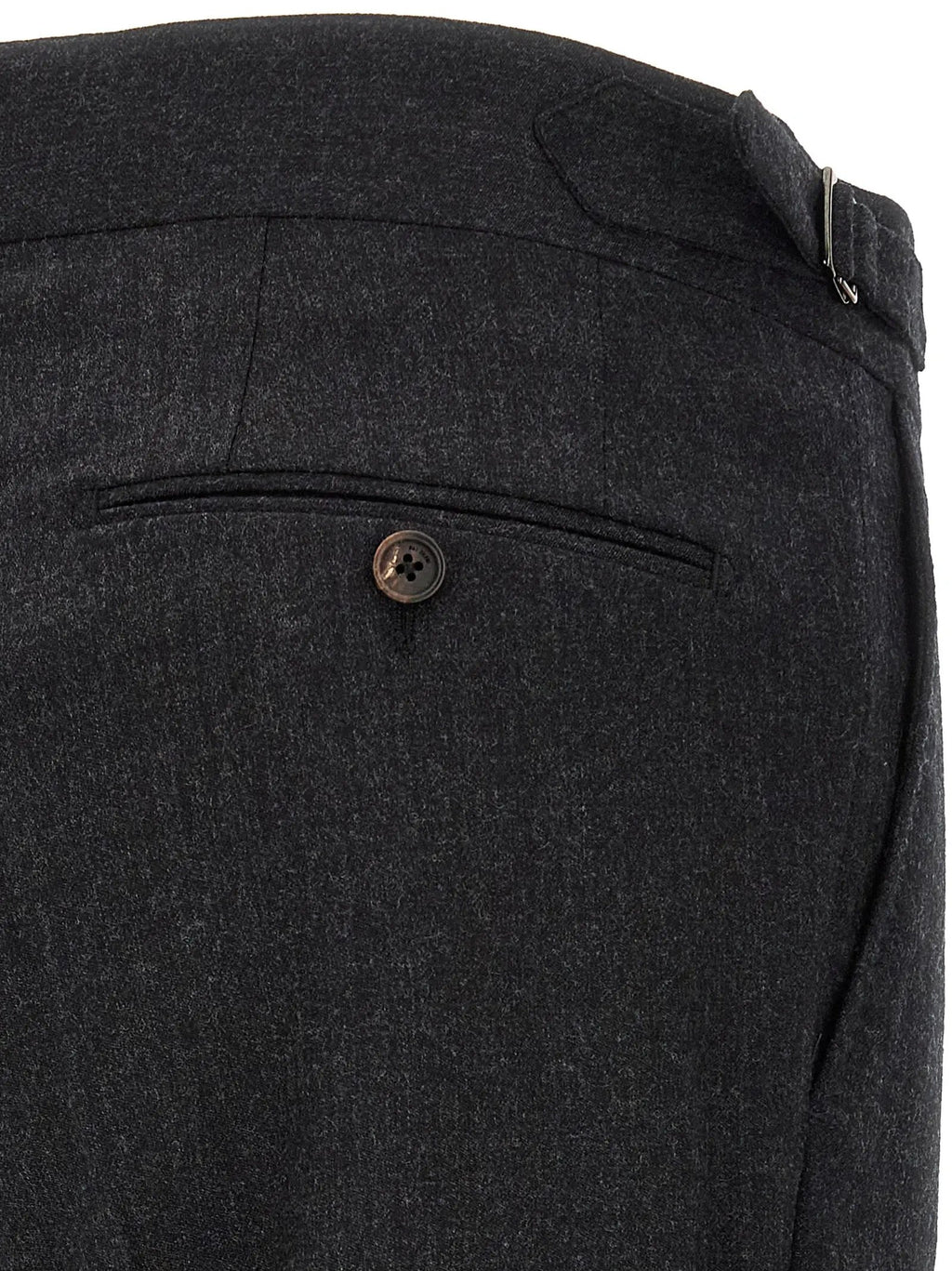 Pal Zileri Gray Wool Dress Pants