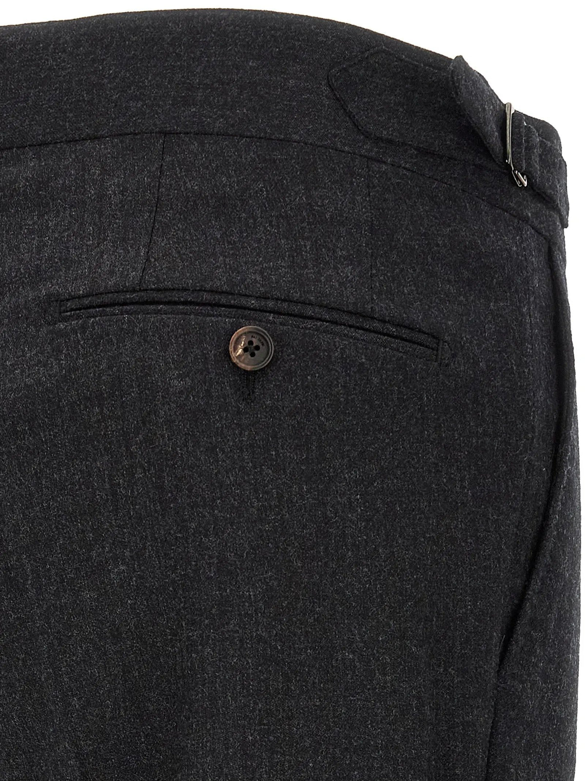 Pal Zileri Gray Wool Dress Pants