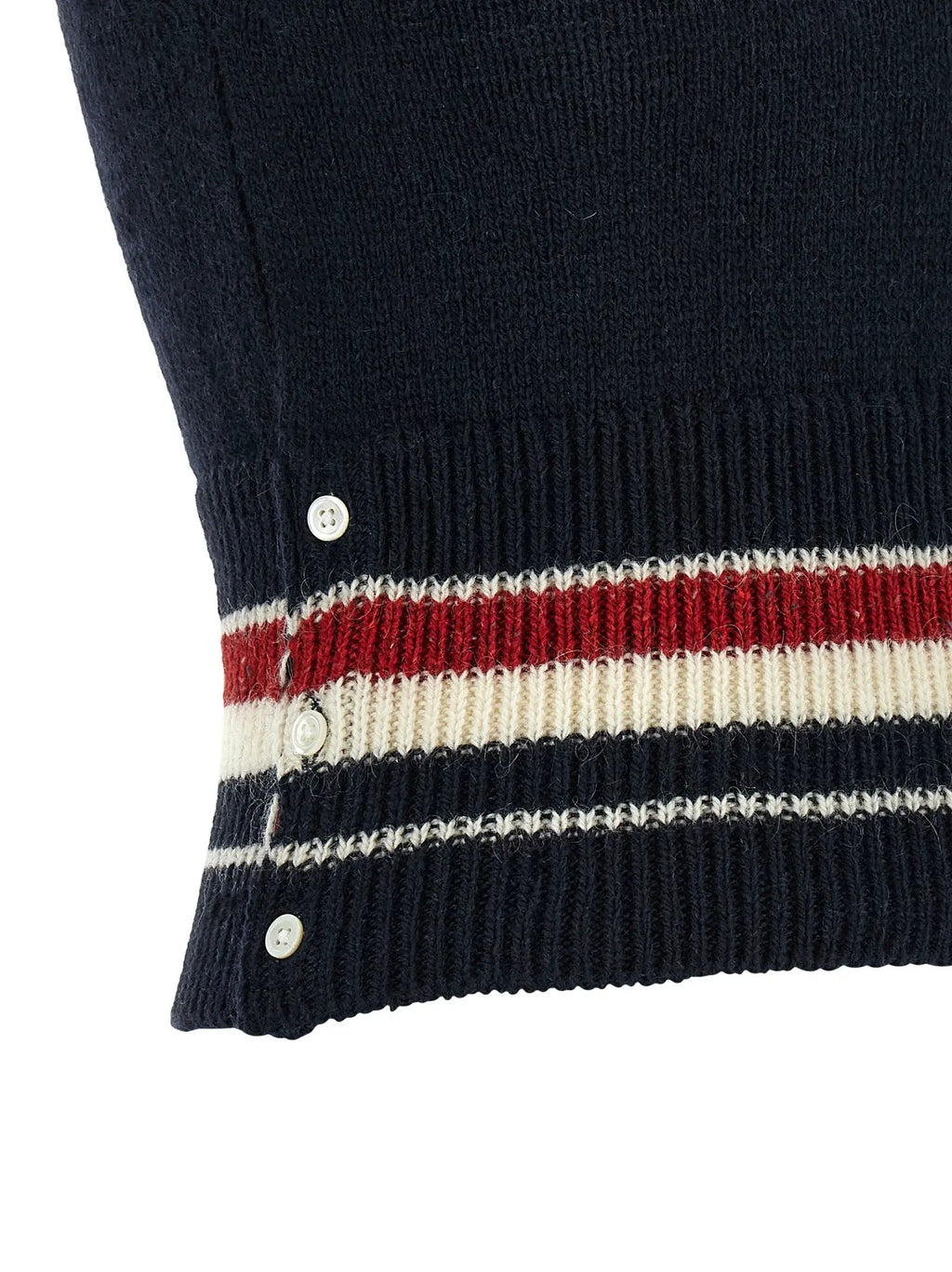 Thom Browne Blue Wool Sleeveless Jacket