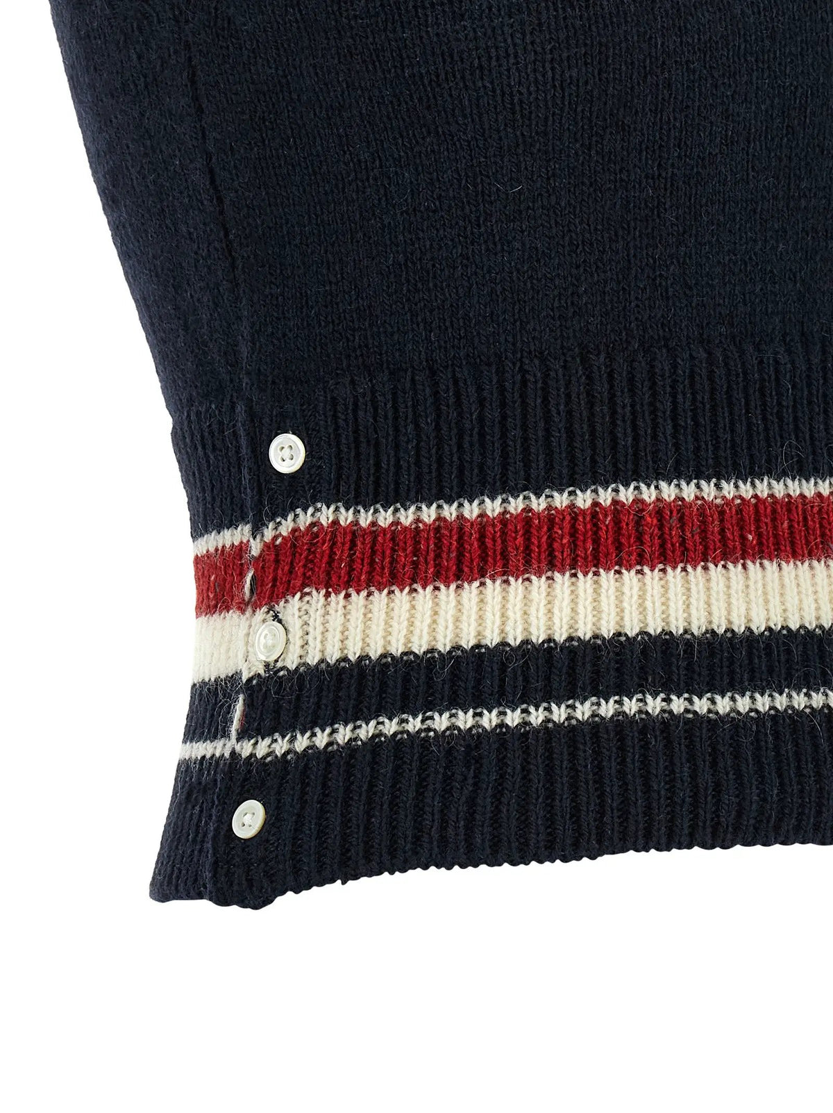 Thom Browne Blue Wool Sleeveless Jacket