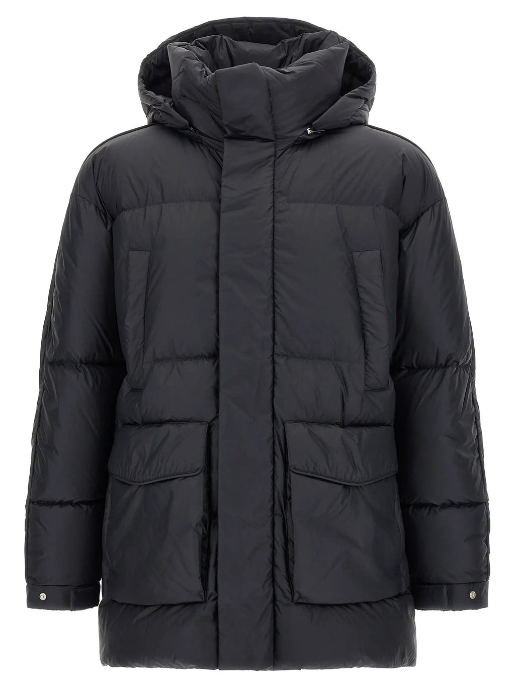 LAMINAR LAMINAR Black Polyamide Full-Length Jacket