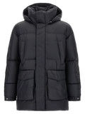 LAMINAR LAMINAR Black Polyamide Full-Length Jacket