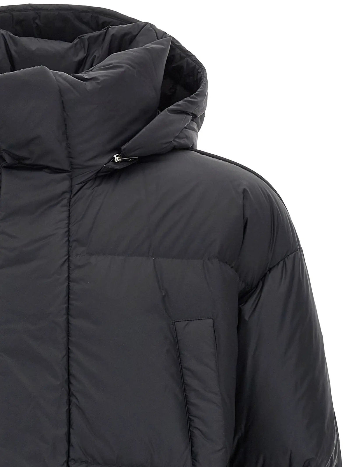 LAMINAR LAMINAR Black Polyamide Full-Length Jacket