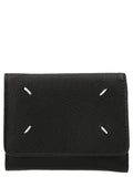 Porte-cartes en cuir de veau noir Maison Margiela