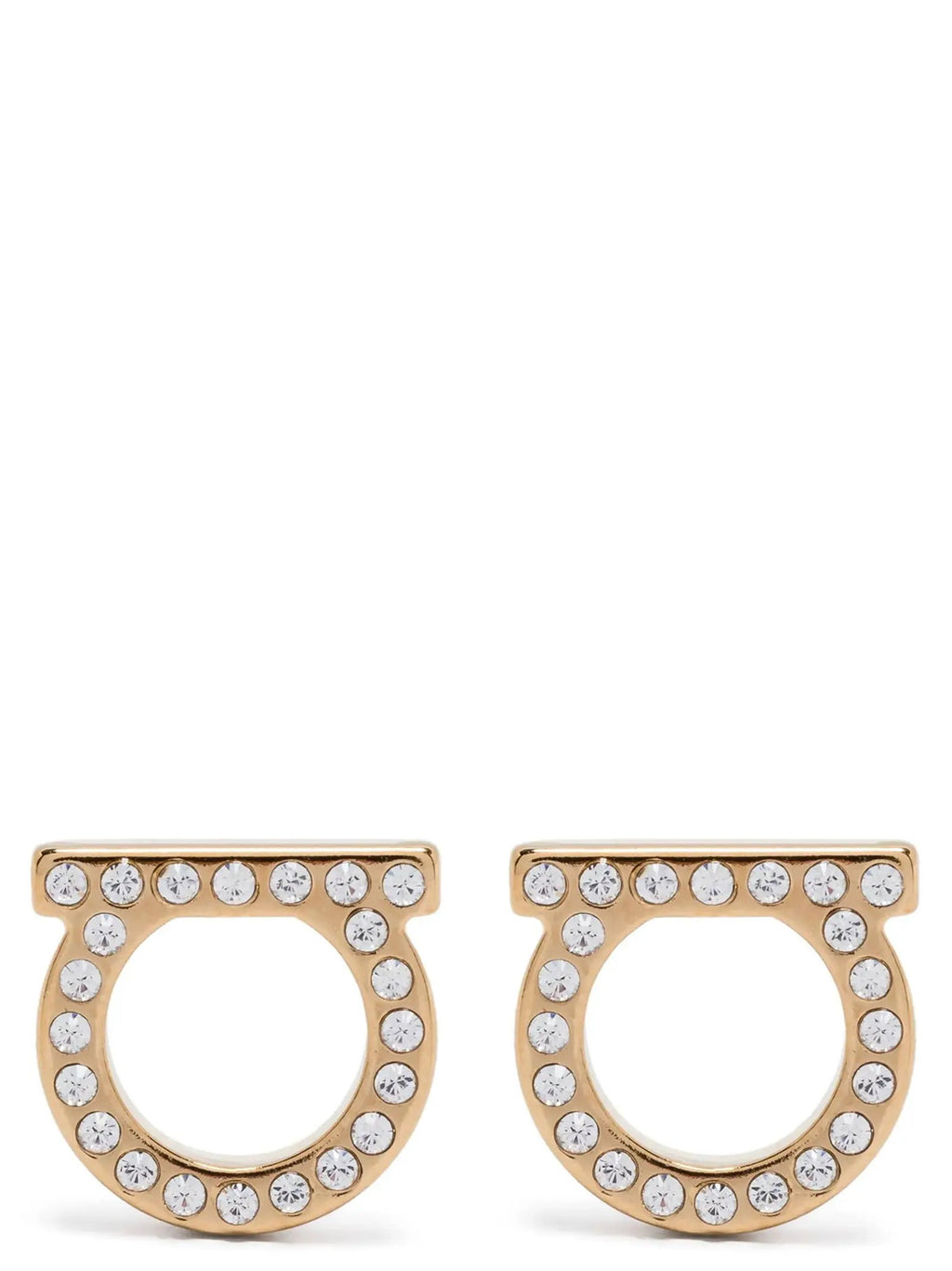 Ferragamo Gold Brass Earrings
