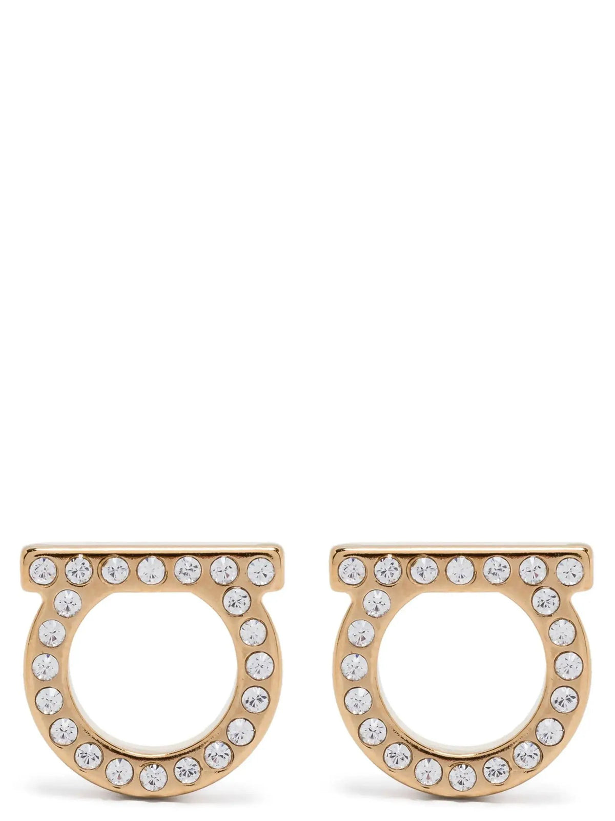 Ferragamo Gold Brass Earrings