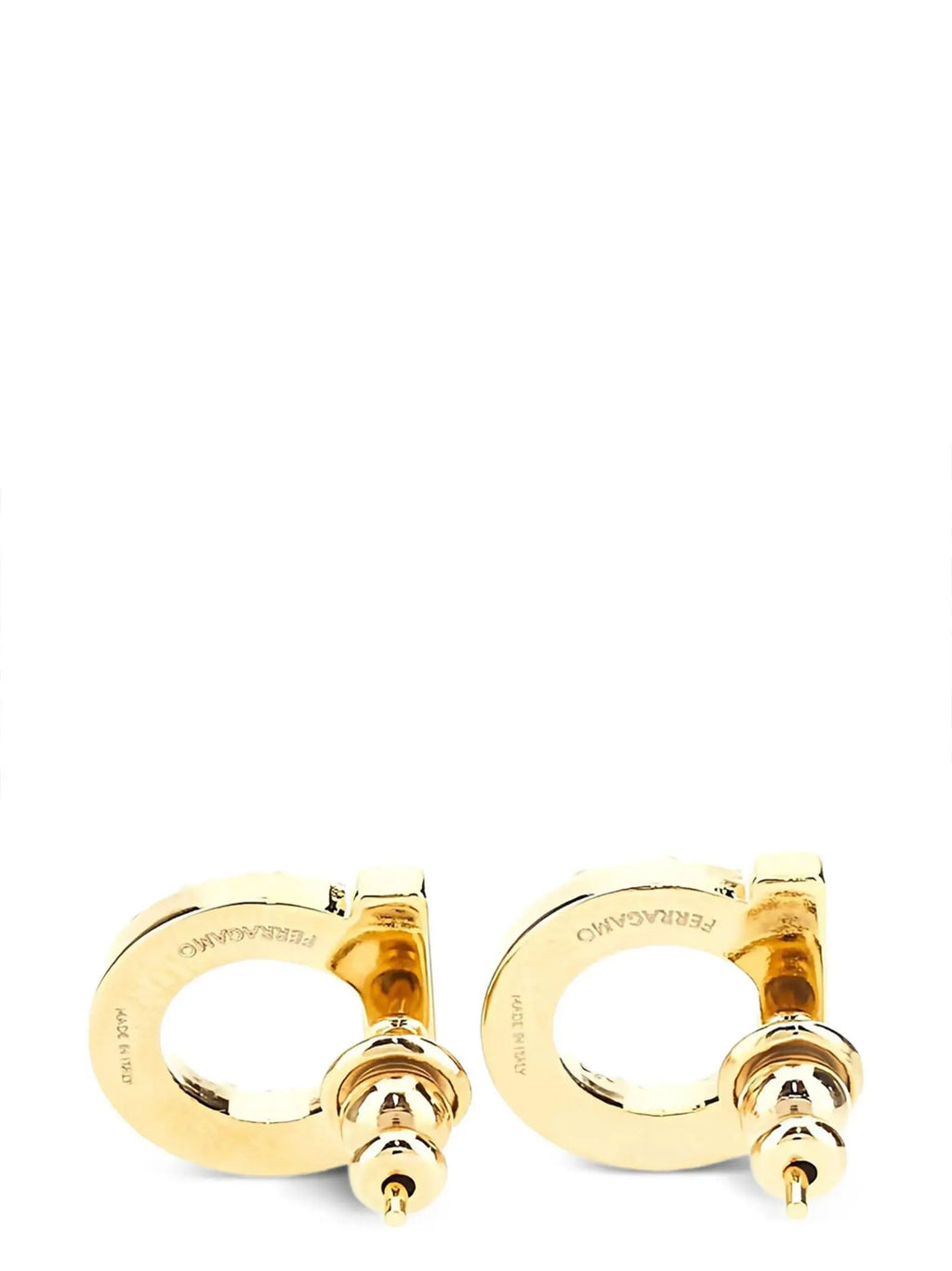 Ferragamo Ferragamo Gold Brass Earrings