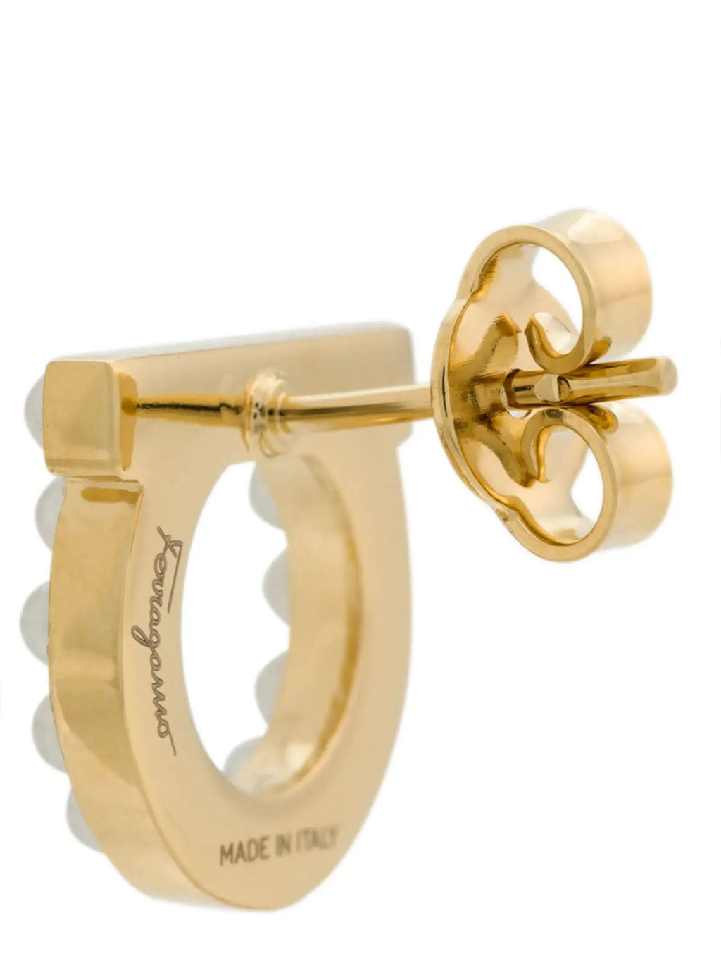 Ferragamo Ferragamo Gold Brass Earrings
