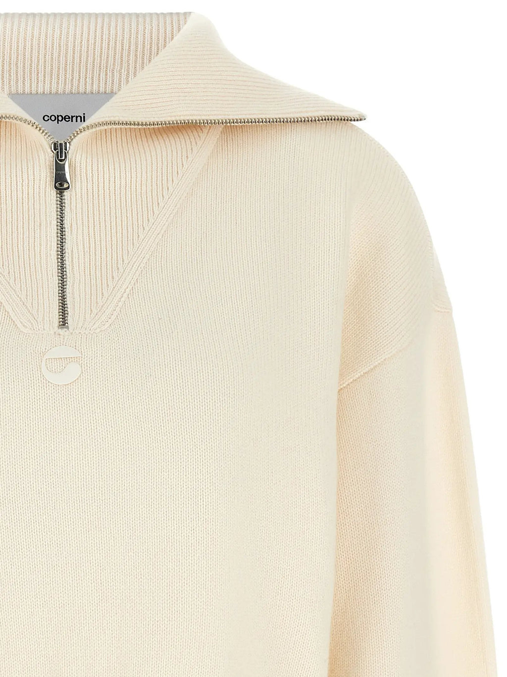 Coperni White Cashmere Cardigan
