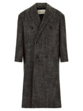 Ami Paris Black Virgin Wool Coat