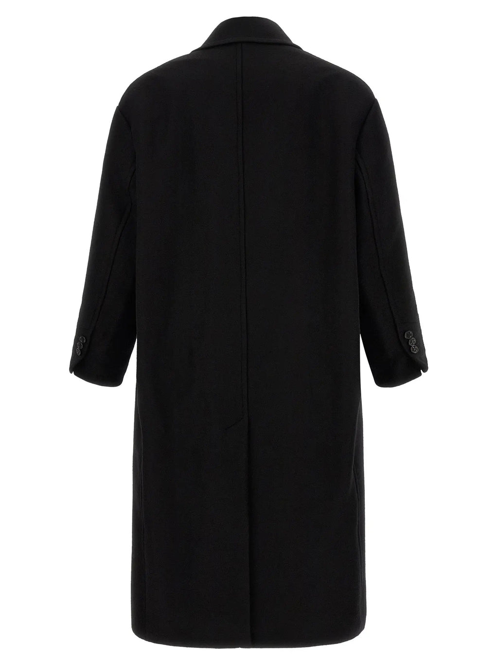 Ami Paris Black Wool Coat