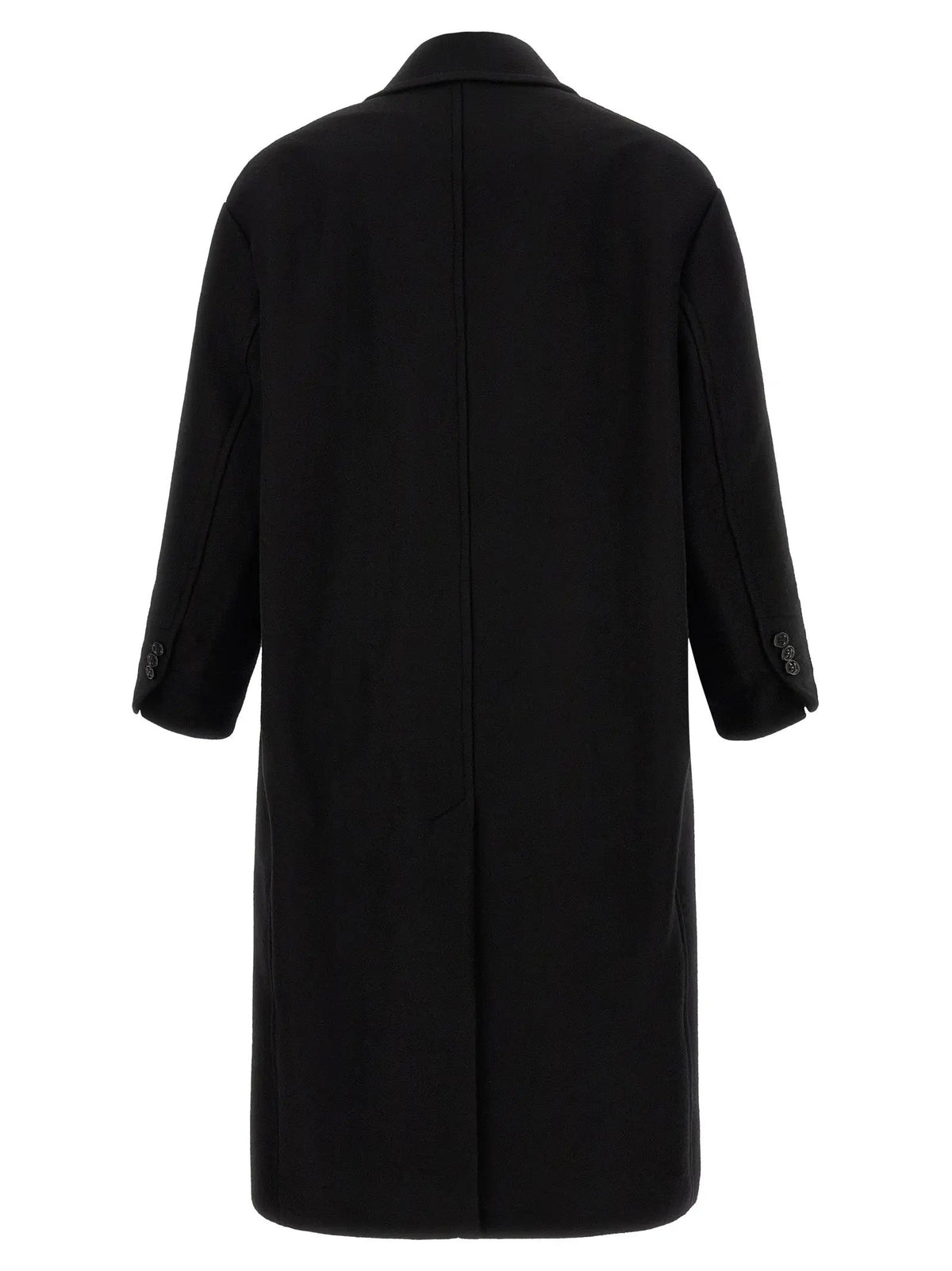 Ami Paris Black Wool Coat