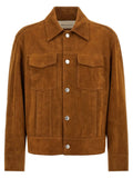 Ami Paris Brown Goatskin Leather Jacket