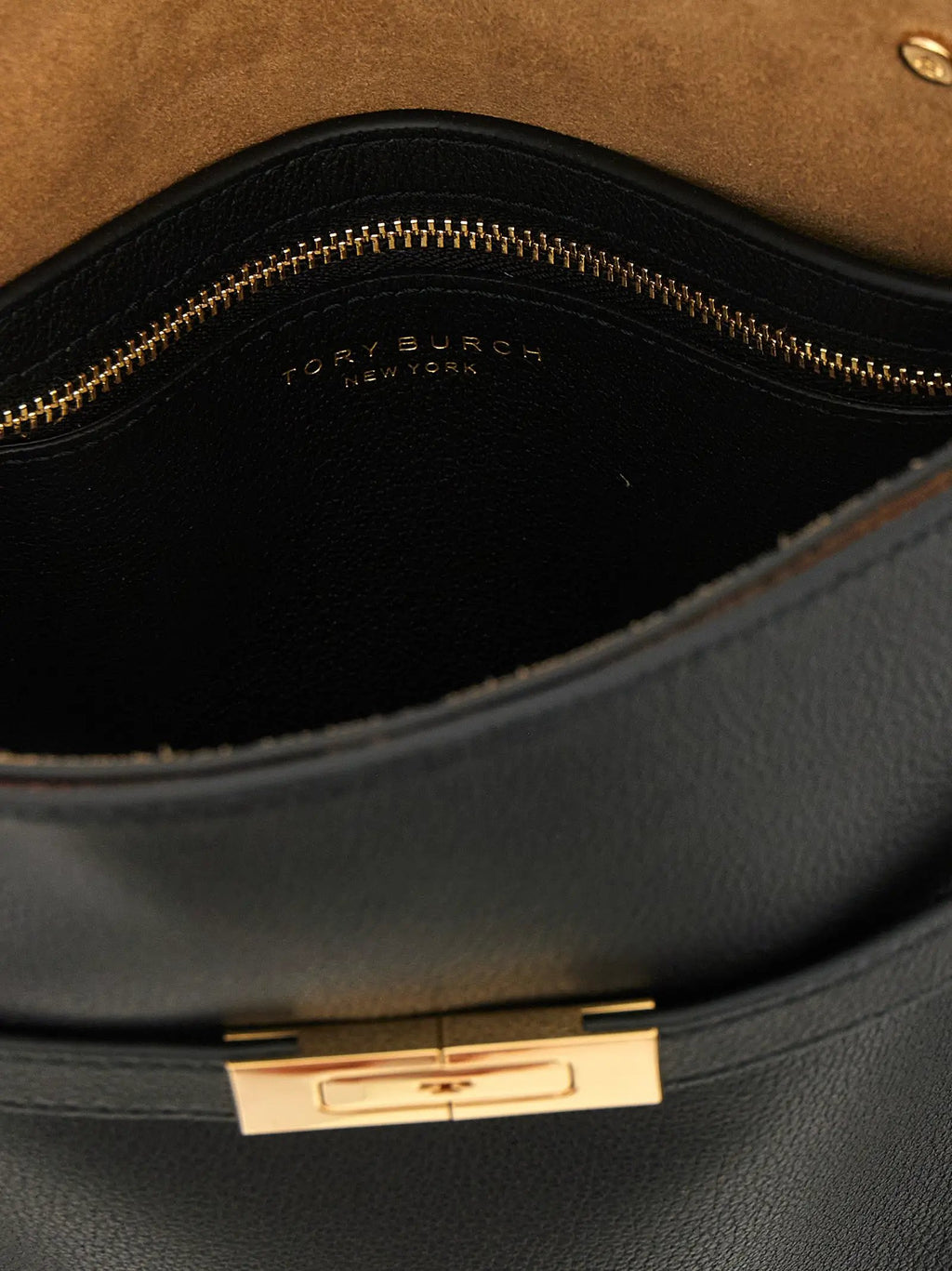 Tory Burch Black Lambskin Crossbody Bag