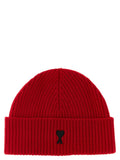 Ami Paris Ami Paris Red Wool Beanie