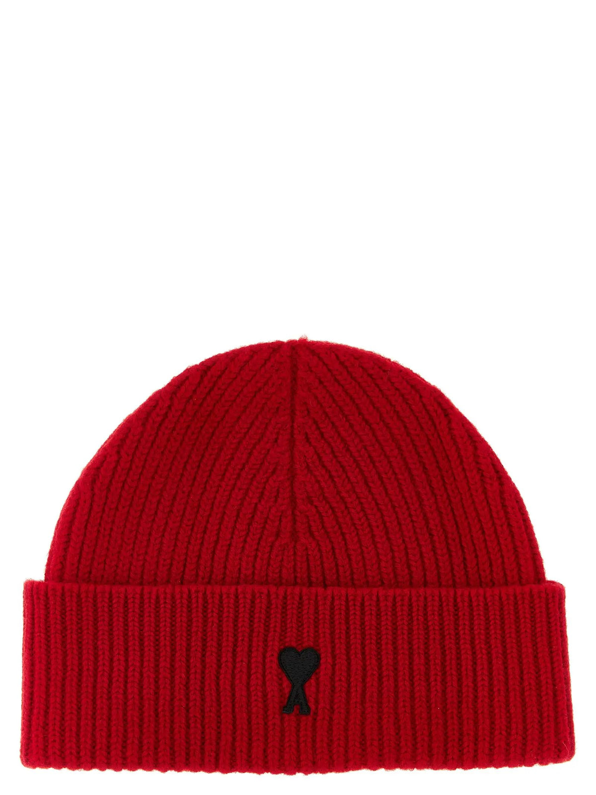 Ami Paris Ami Paris Red Wool Beanie