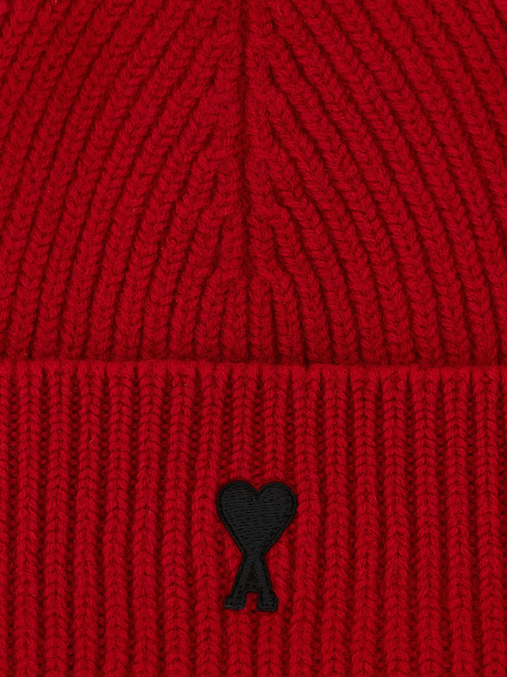 Ami Paris Ami Paris Red Wool Beanie