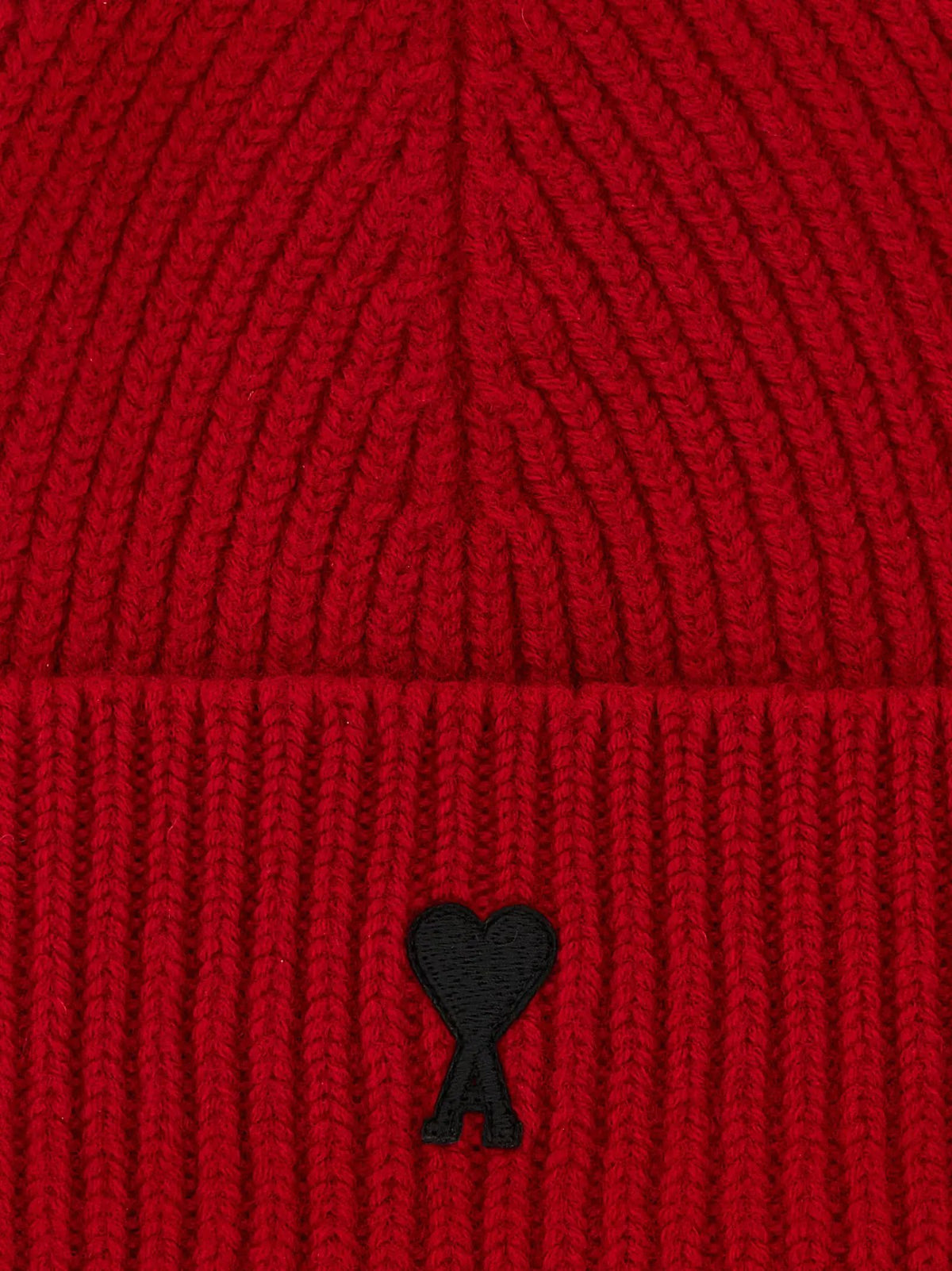 Ami Paris Ami Paris Red Wool Beanie