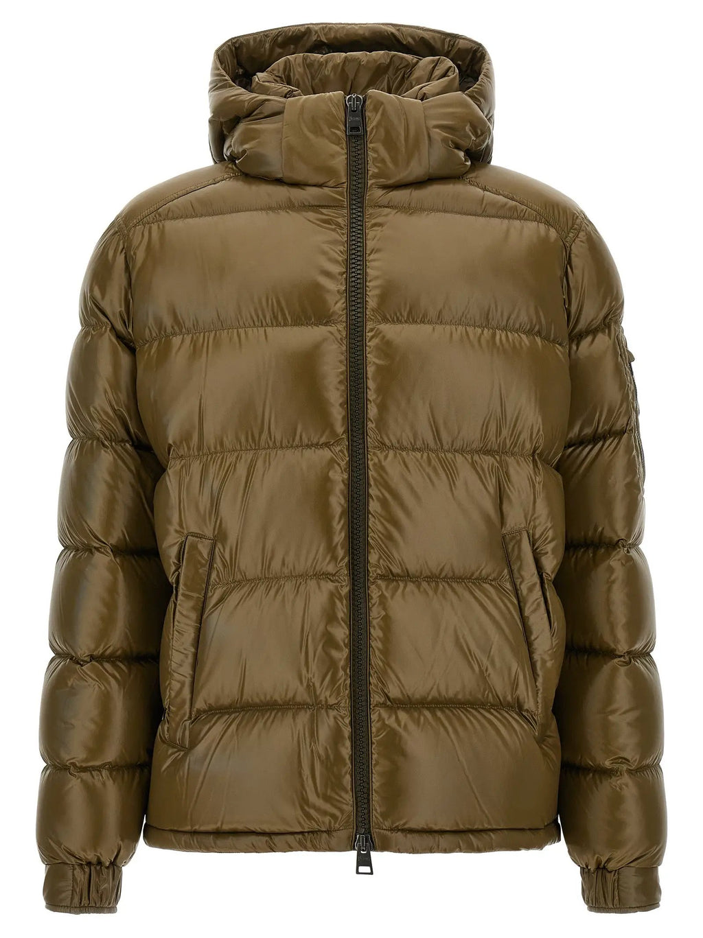 Veste longue bicolore en polyamide Herno