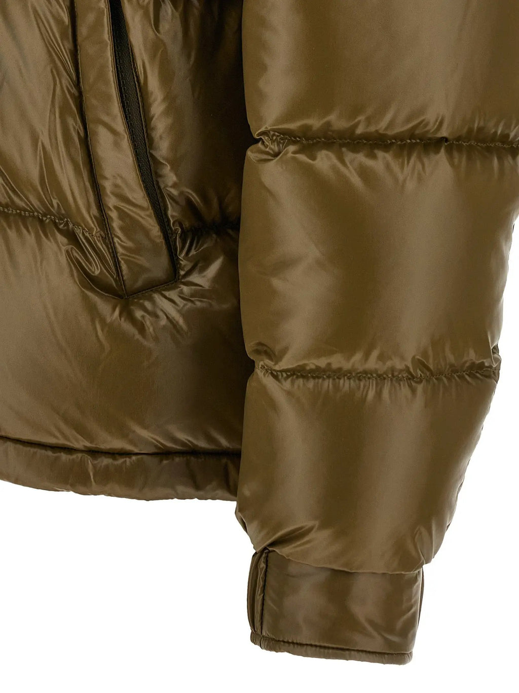 Veste longue bicolore en polyamide Herno