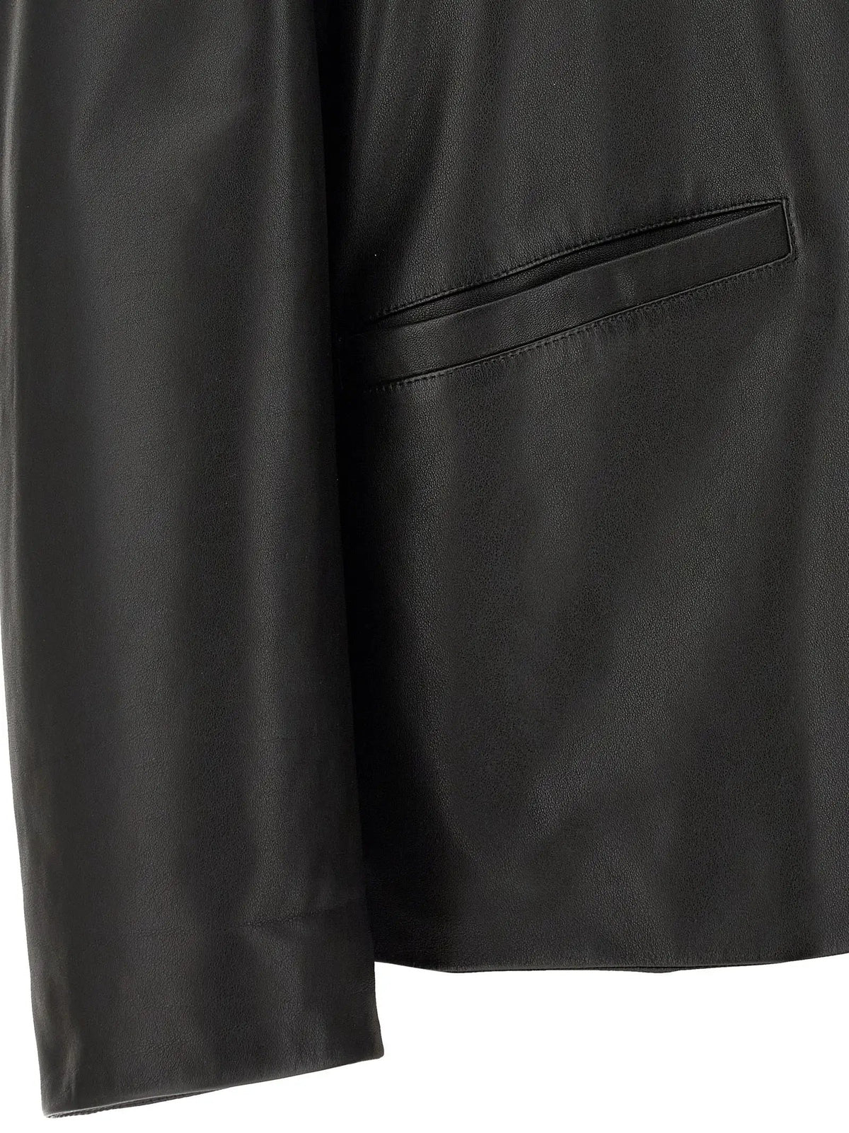 Jil Sander Black Calfskin Leather Jacket