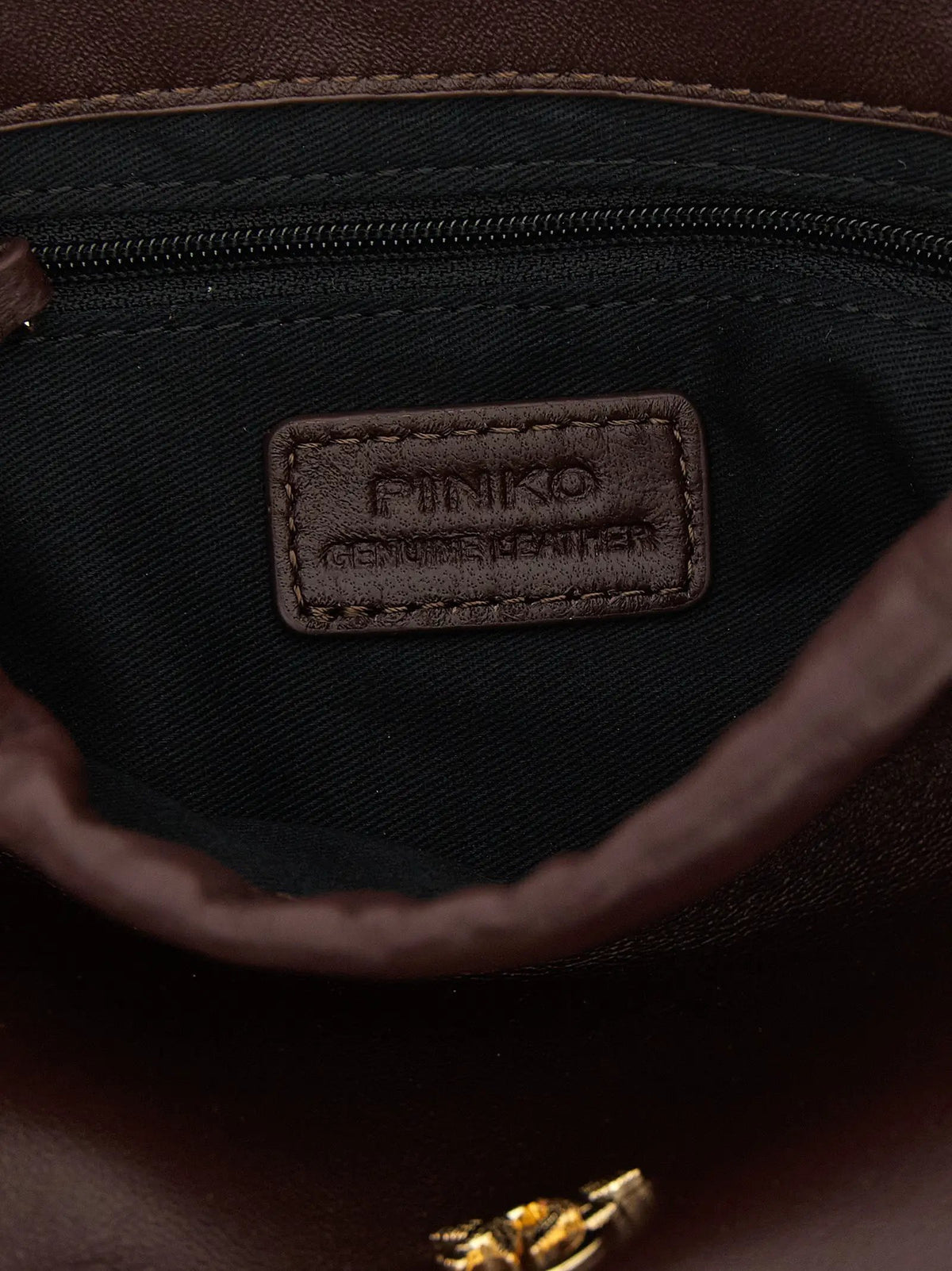 Sac à bandoulière PINKO en cuir d'agneau bordeaux