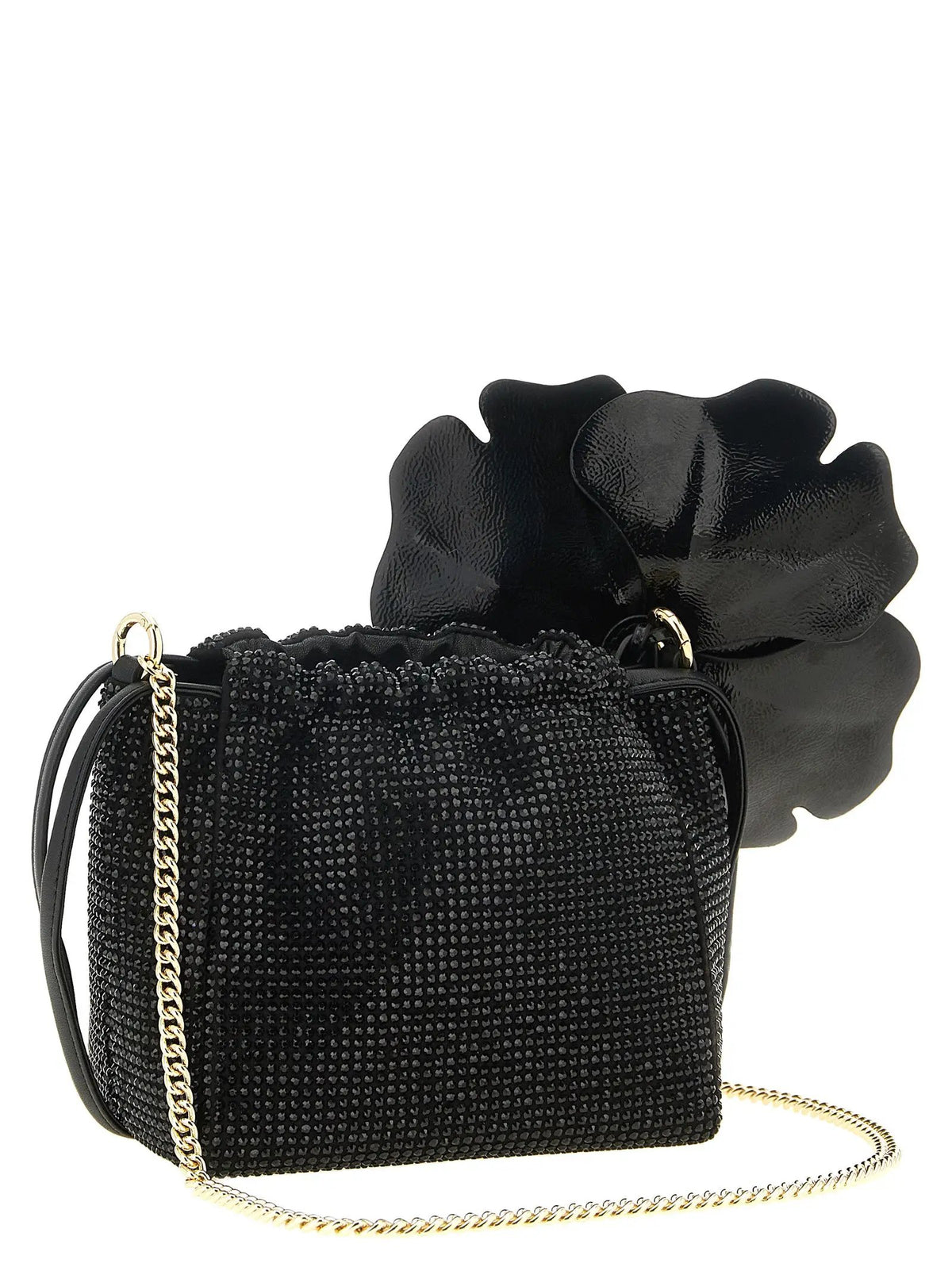 PINKO PINKO Black Polyethylene Clutch Bag